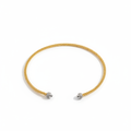 The Twist Collar, two-tone twisted collar necklace, product view | THE ARCIVE