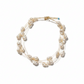Multi-Strand Pearl Wire Choker — baroque pearl gold wire choker | THE ARCIVE