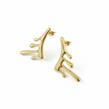 Brume Drops — mist-inspired gold drop earrings | THE ARCIVE