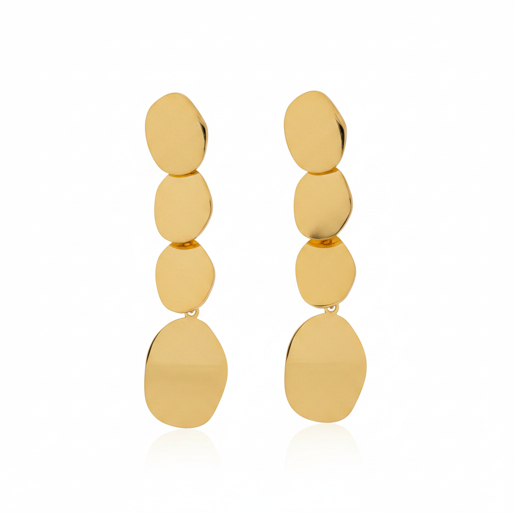 Marbre Studs — marble-effect resin stud earrings detail | THE ARCIVE