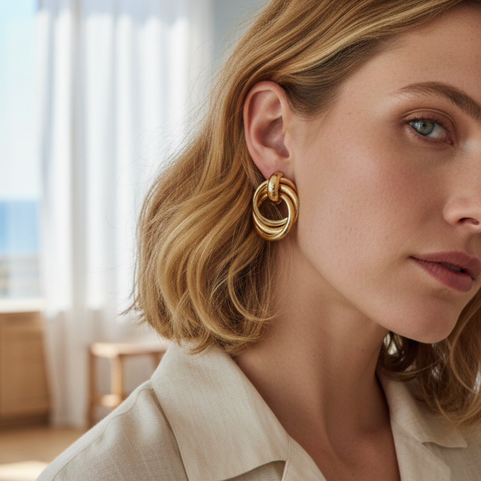 Cœur Drops — heart shaped drop earrings lifestyle | THE ARCIVE