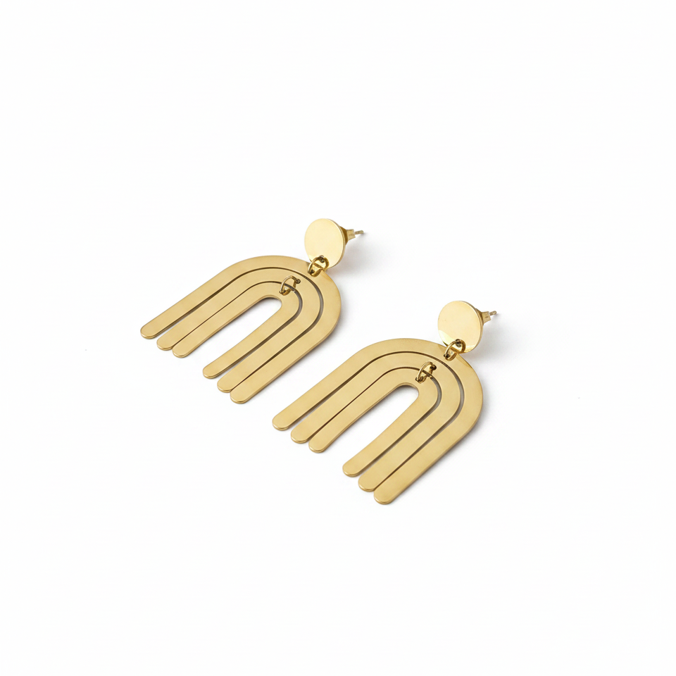 Céleste Drops — celestial drop earrings detail | THE ARCIVE