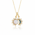 Solune Pendant Necklace - celestial pendant necklace detail | THE ARCIVE