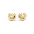 Lune Hoops — crescent moon gold hoop earrings | THE ARCIVE