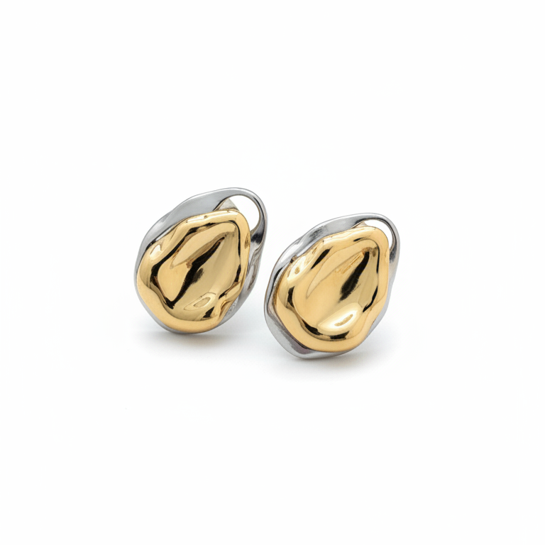 Arbre Drops — branch-inspired gold drop earrings | THE ARCIVE