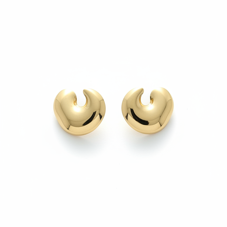 Lune Hoops — gold hoop earrings lifestyle | THE ARCIVE