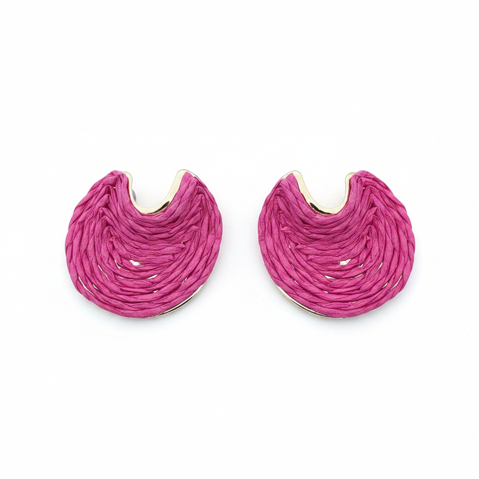 Vague Studs — blue wave stud earrings angle | THE ARCIVE