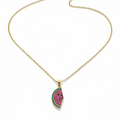Pastèque Pendant Necklace — watermelon slice zircon pendant | THE ARCIVE