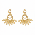 Éventail Drops — fan-shaped gold drop earrings | THE ARCIVE