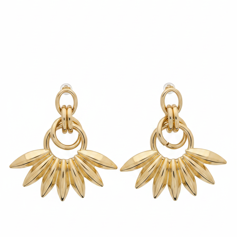 Éventail Drops — fan drop earrings detail | THE ARCIVE