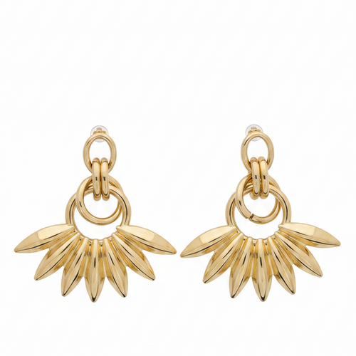 Éventail Drops — fan drop earrings detail | THE ARCIVE
