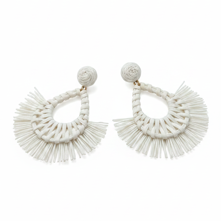Tressé Drops — woven texture gold drop earrings | THE ARCIVE