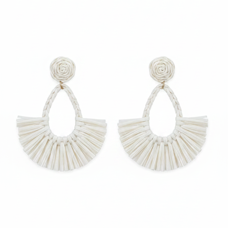 Tressé Drops — woven teardrop earrings lifestyle | THE ARCIVE